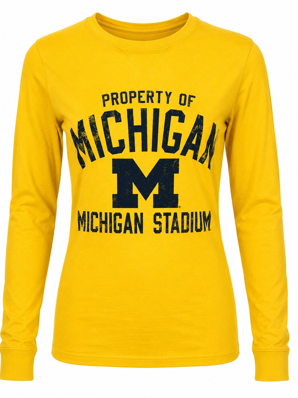 Knights Apparel Michigan State Yellow Long Sleeve Tee